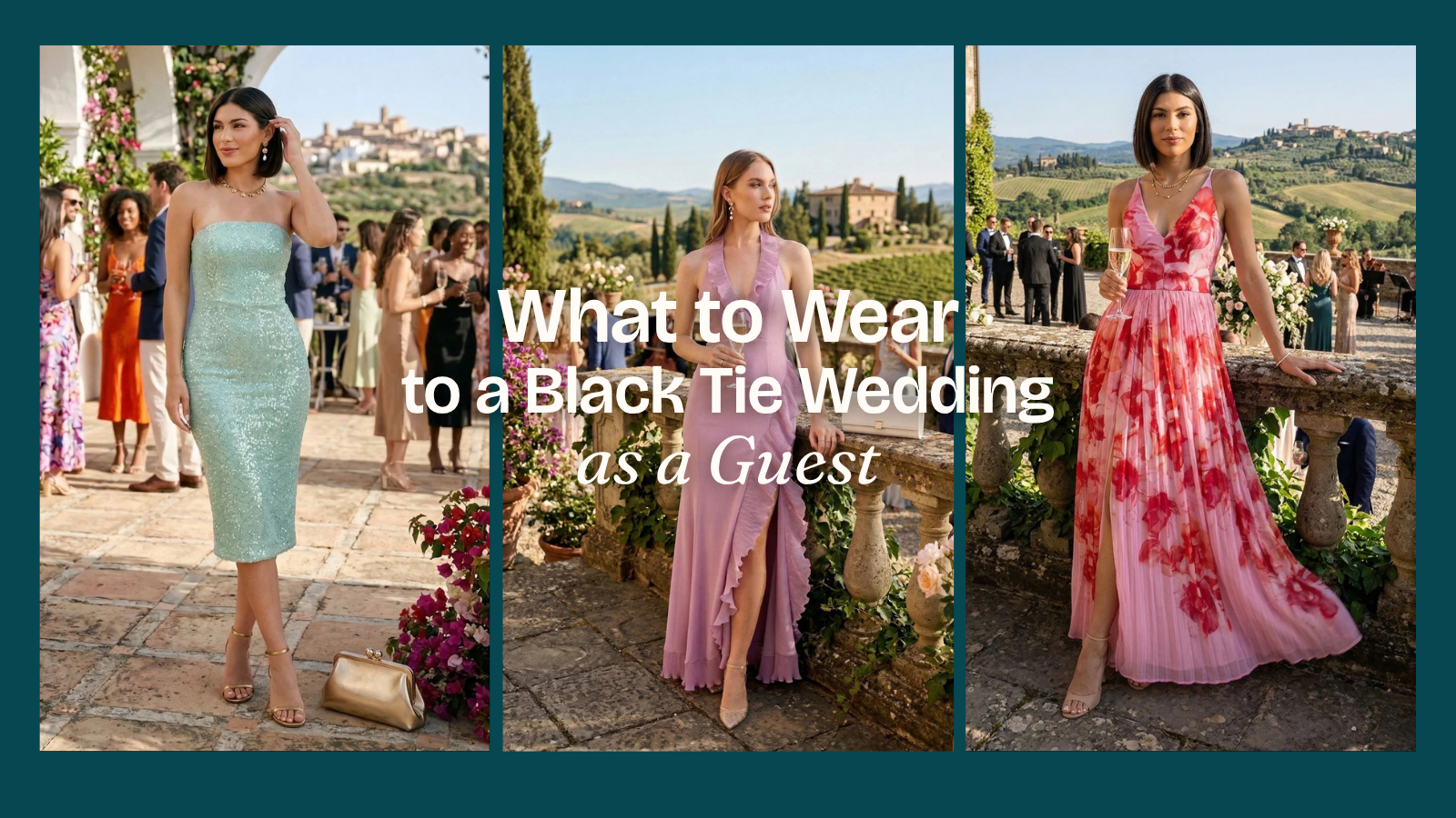 What to Wear to a Black Tie Wedding as a Guest