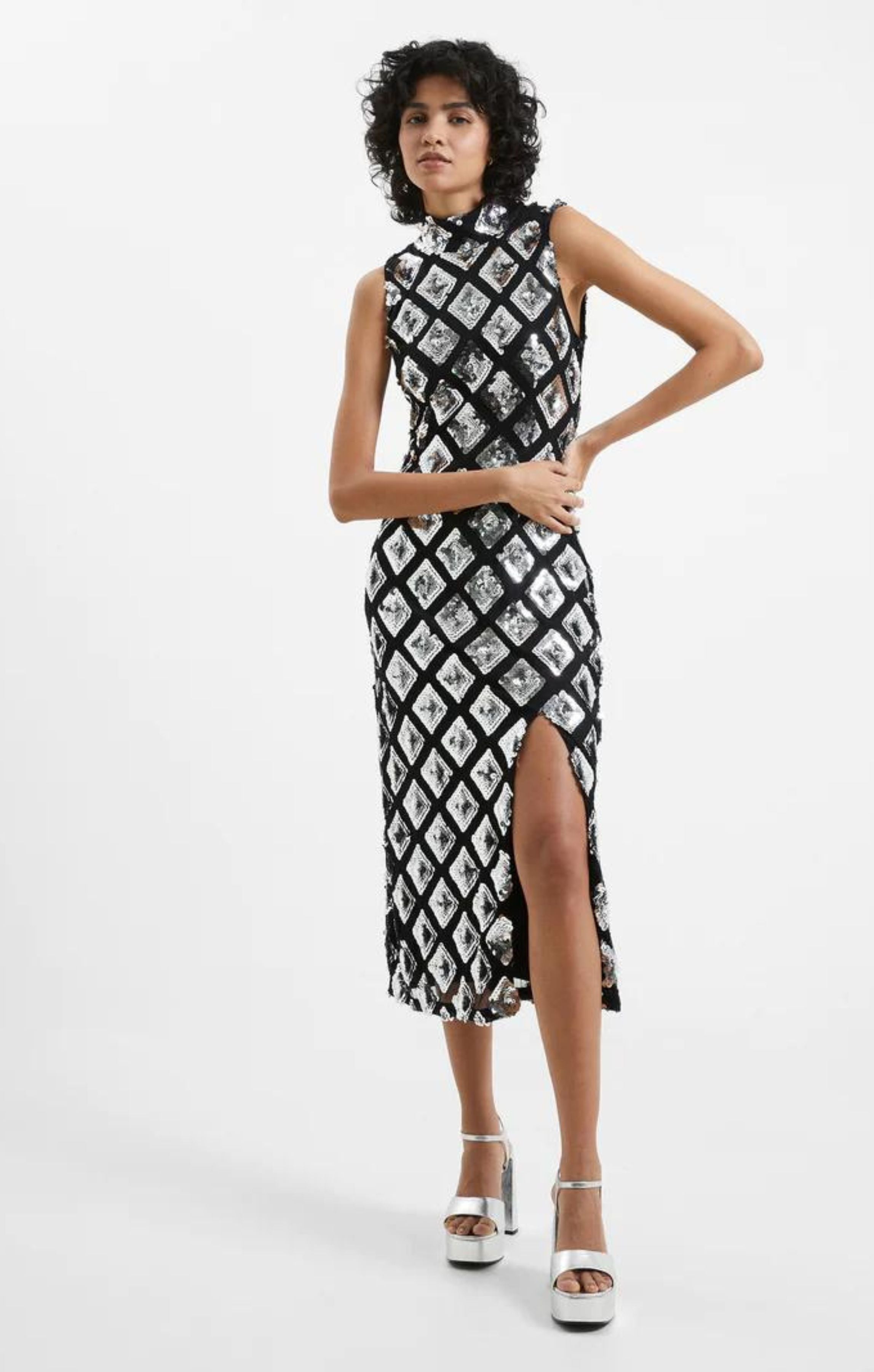 French Connection Axel Embellished Dress