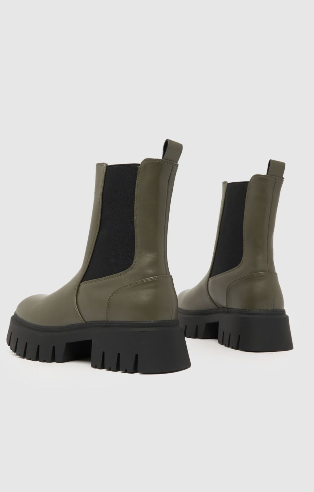 Schuh Amsterdam Chunky Chelsea Boots in Khaki product image