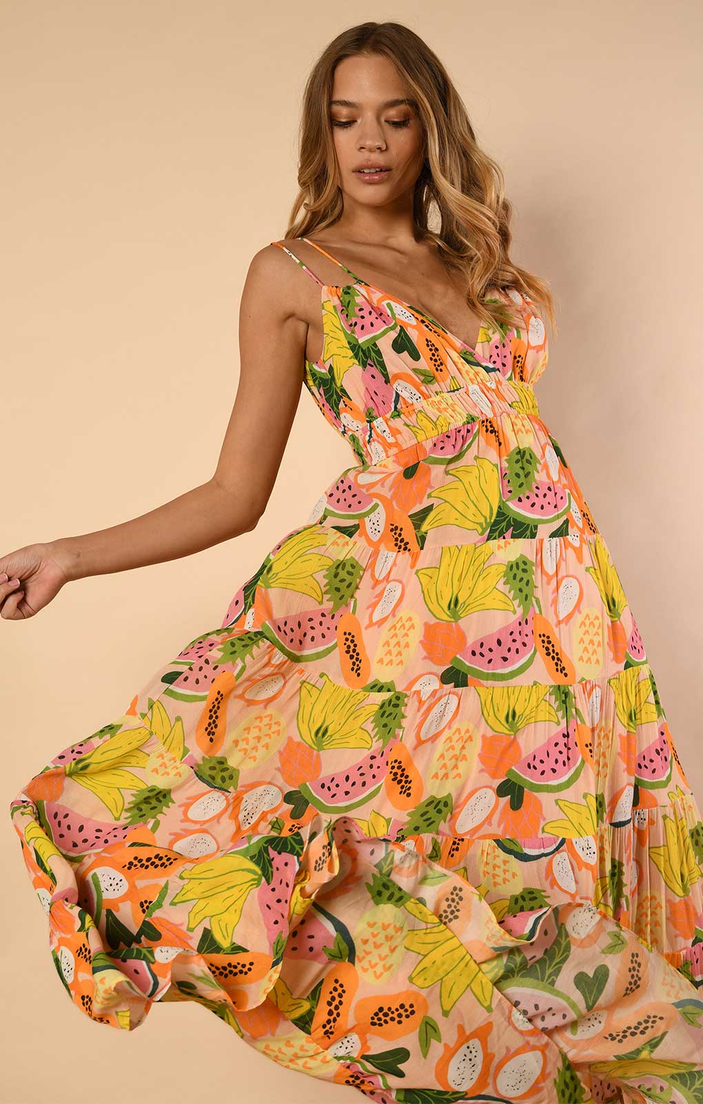 Hutch Lee Dress in Multi Fruit
