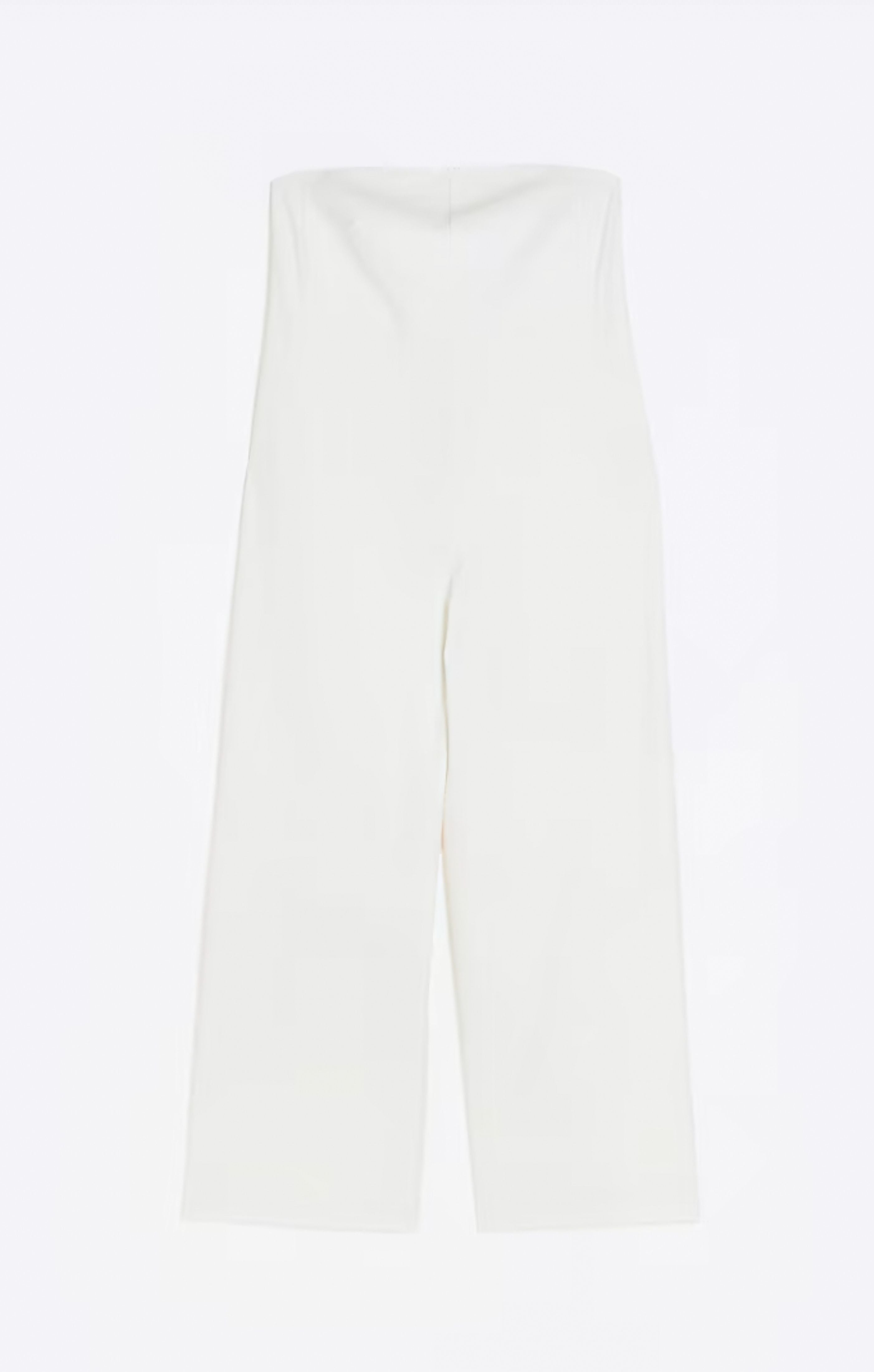 River Island White Bandeau Jumpsuit