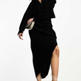 Asos Edition Textured Drape Midi Shirt Dress With Tie Detail In Black
