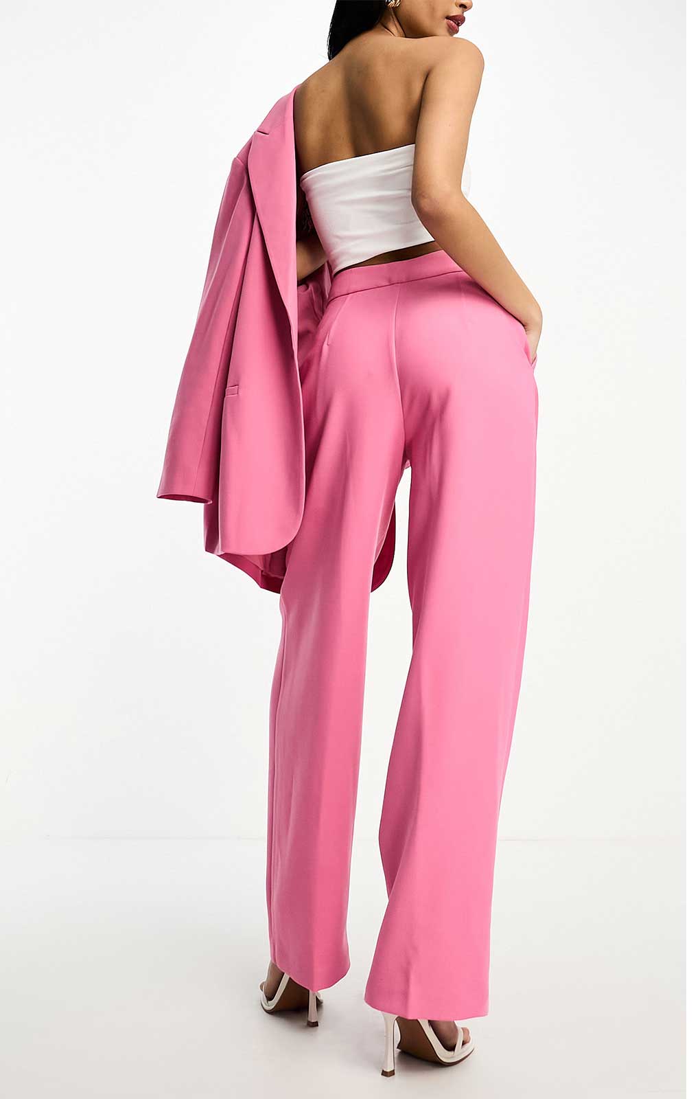 Asos Edition Oversized Longline Blazer & Trouser Co-Ord In Pink product image