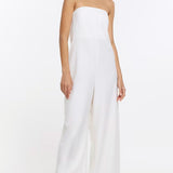 River Island White Bandeau Jumpsuit