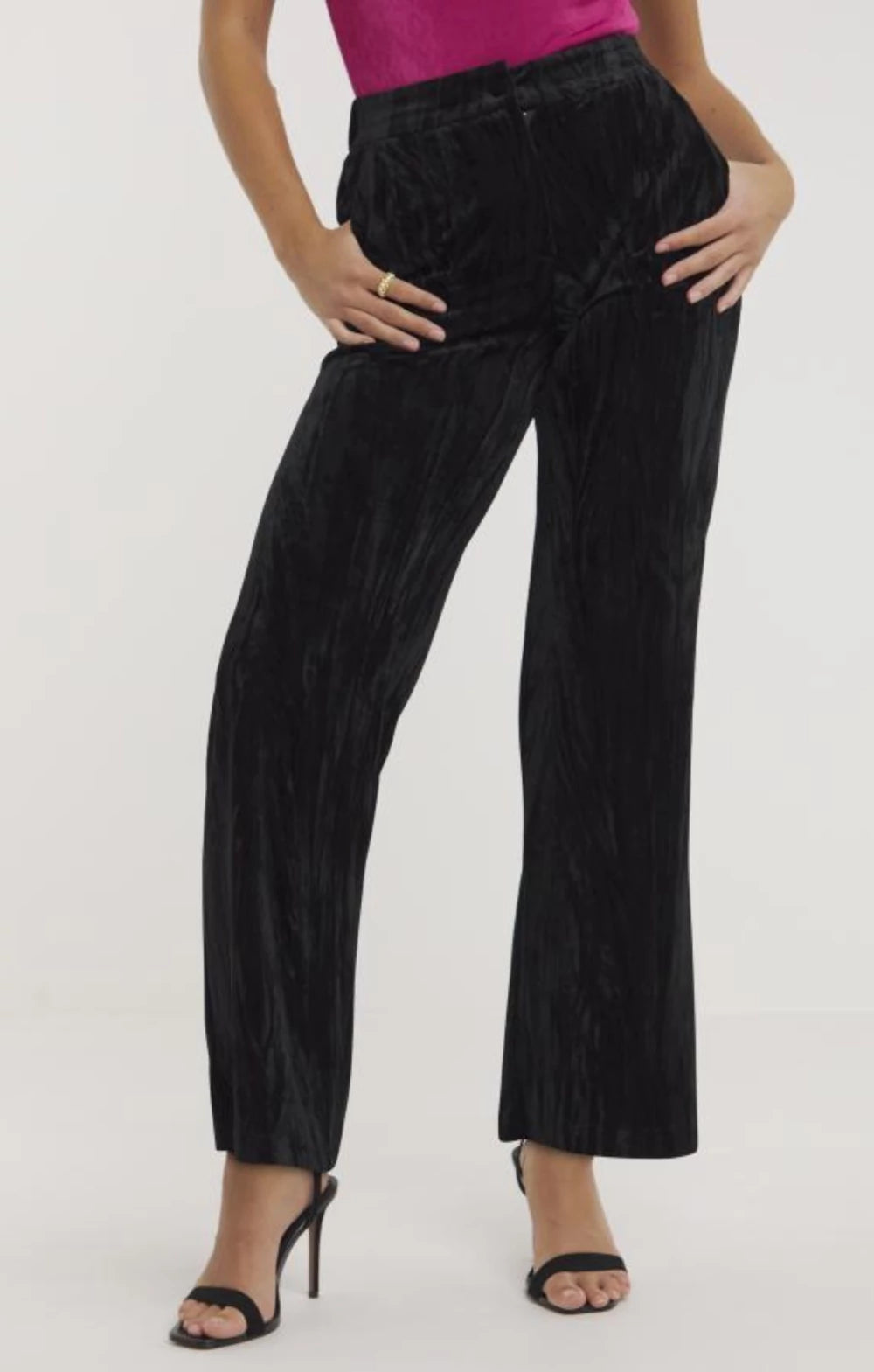 Simply Be Black Pleated Velour Co-Ord product image