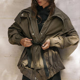 Zara Collection Oversized Parka With Bows