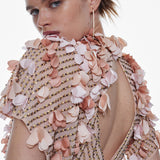 Karen Millen Crystal Applique Angel Sleeve Woven Midaxi Dress product image