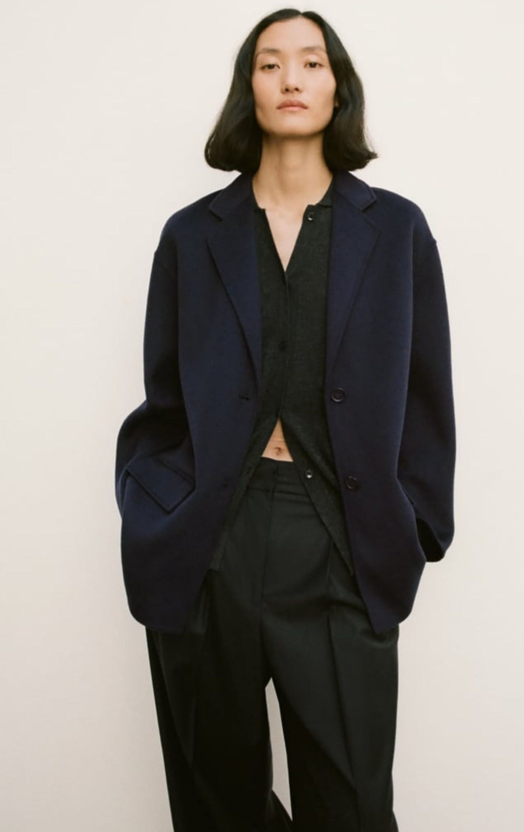Zara Wool Blend Relaxed Blazer