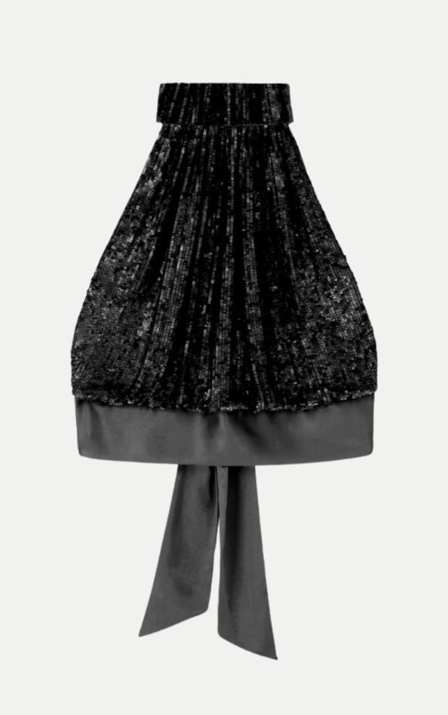 Harmur Classic Top Black Sequins