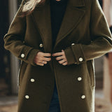 Zara Wool Blend Double-Breasted Coat product image