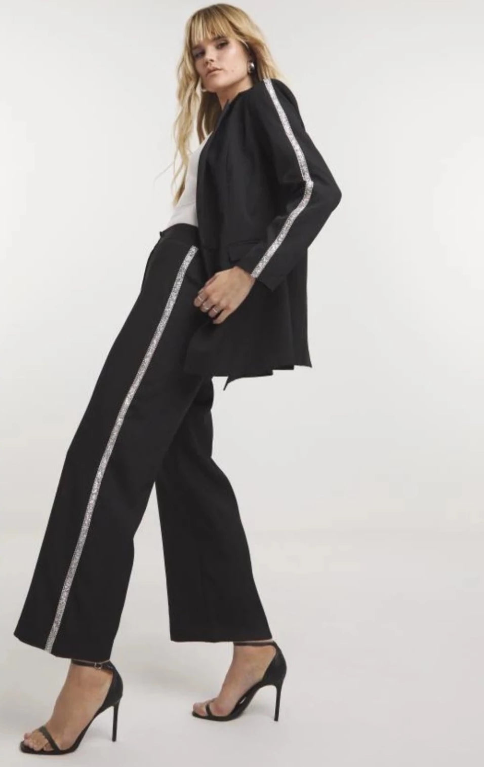 Simply Be Diamante Trim Co-Ord