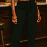 NA-KD x Mimi Trousers With Fringe Detail In Black Glitter