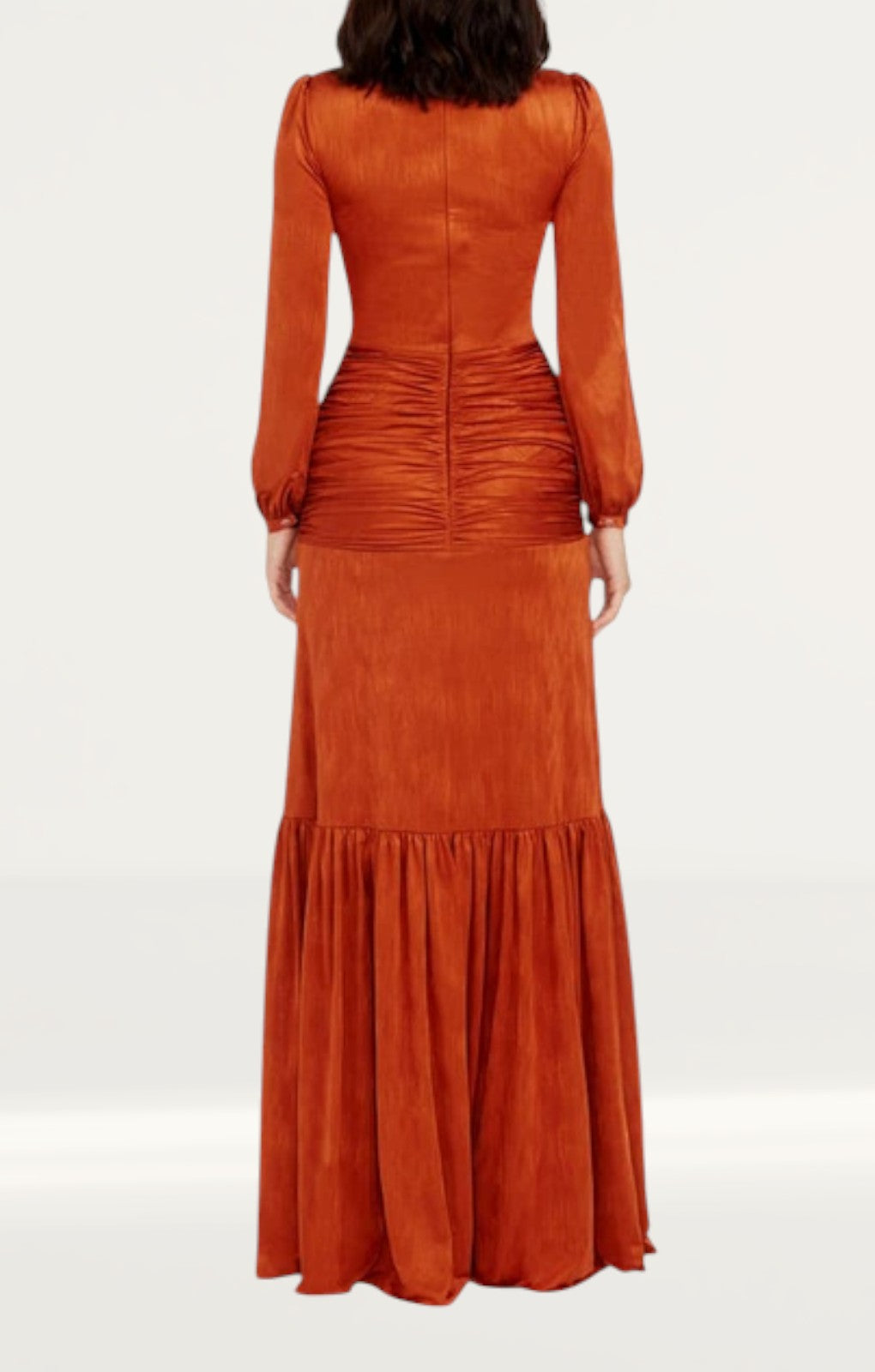 Dress The Population Lucille Maxi Dress in Burnt Orange