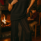 NA-KD Knitted Maxi Dress In Black