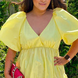Delfi Collective Yellow Rebecca Mini Dress