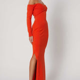 Winona Lucia Maxi Tangerine Dress