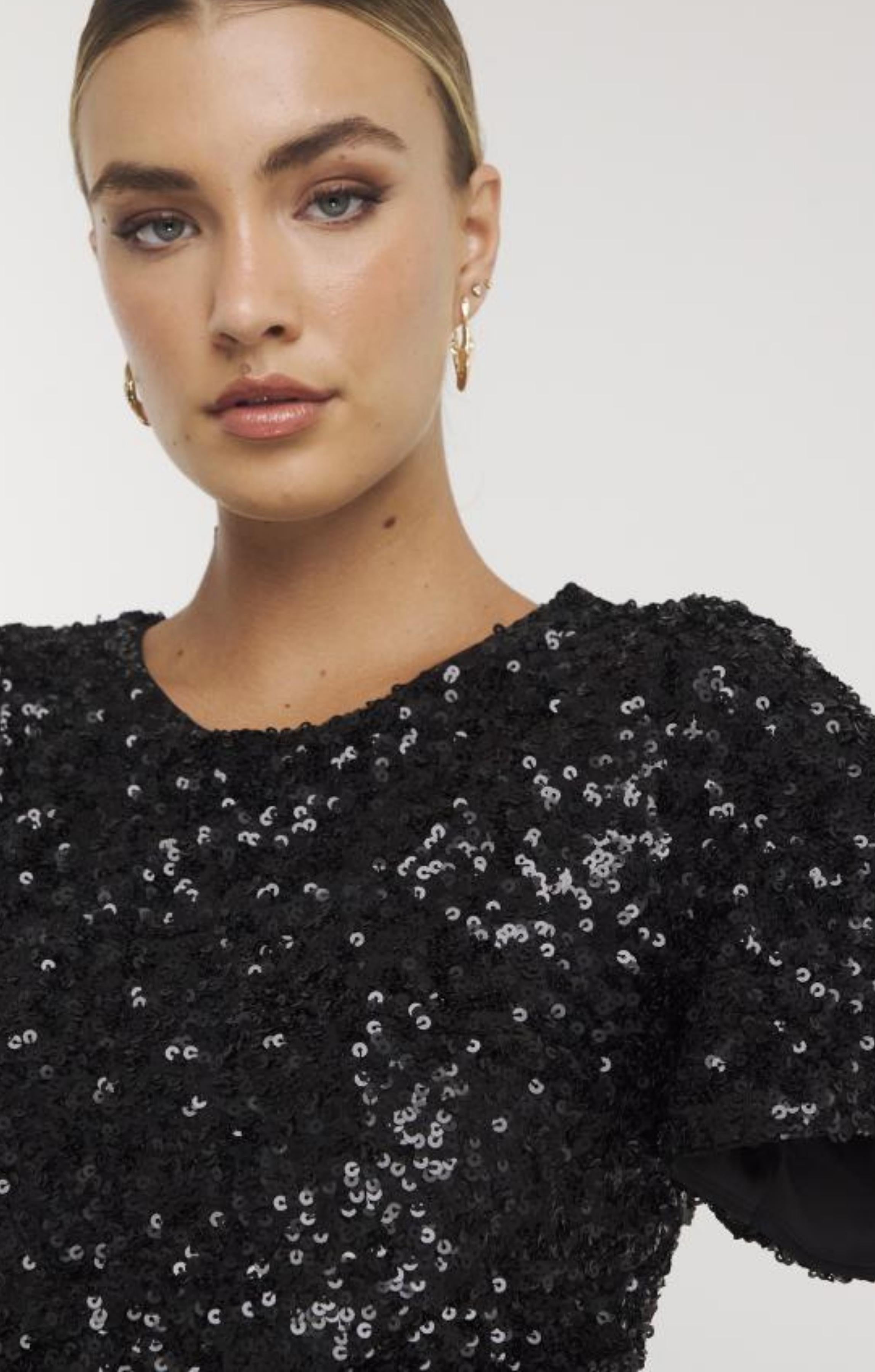 Joanna Hope Sequin Midi Dress