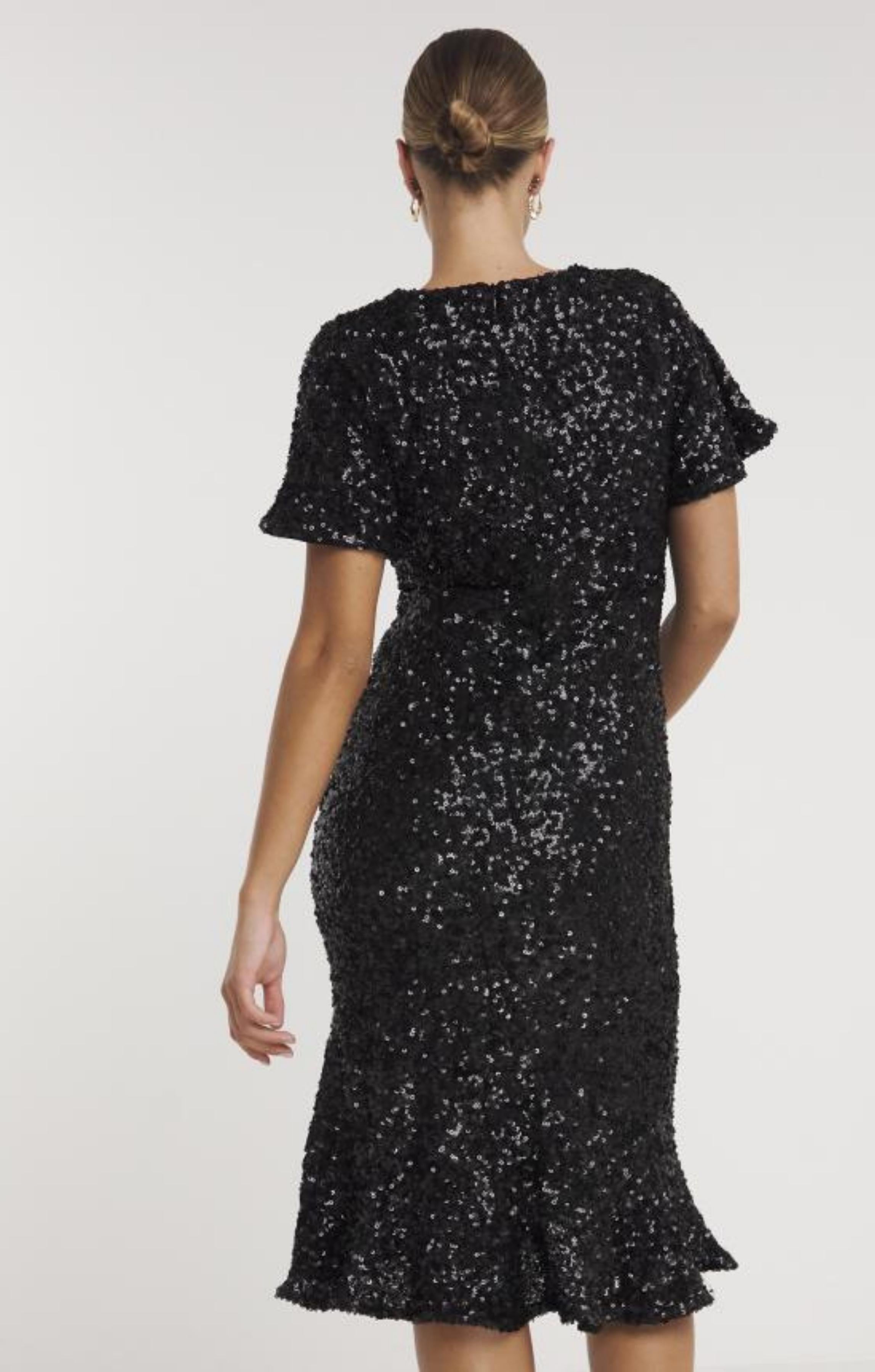 Joanna Hope Sequin Midi Dress