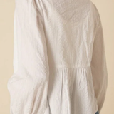 Nobody's Child White Bernice Tie Front Blouse