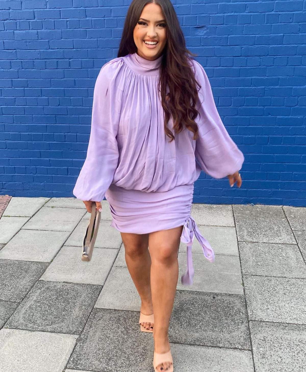 Elliatt Lilac Amourette Mini Dress