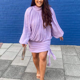 Elliatt Lilac Amourette Mini Dress