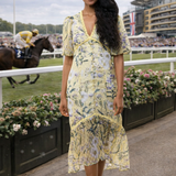 Hope & Ivy Yellow Luella Dress