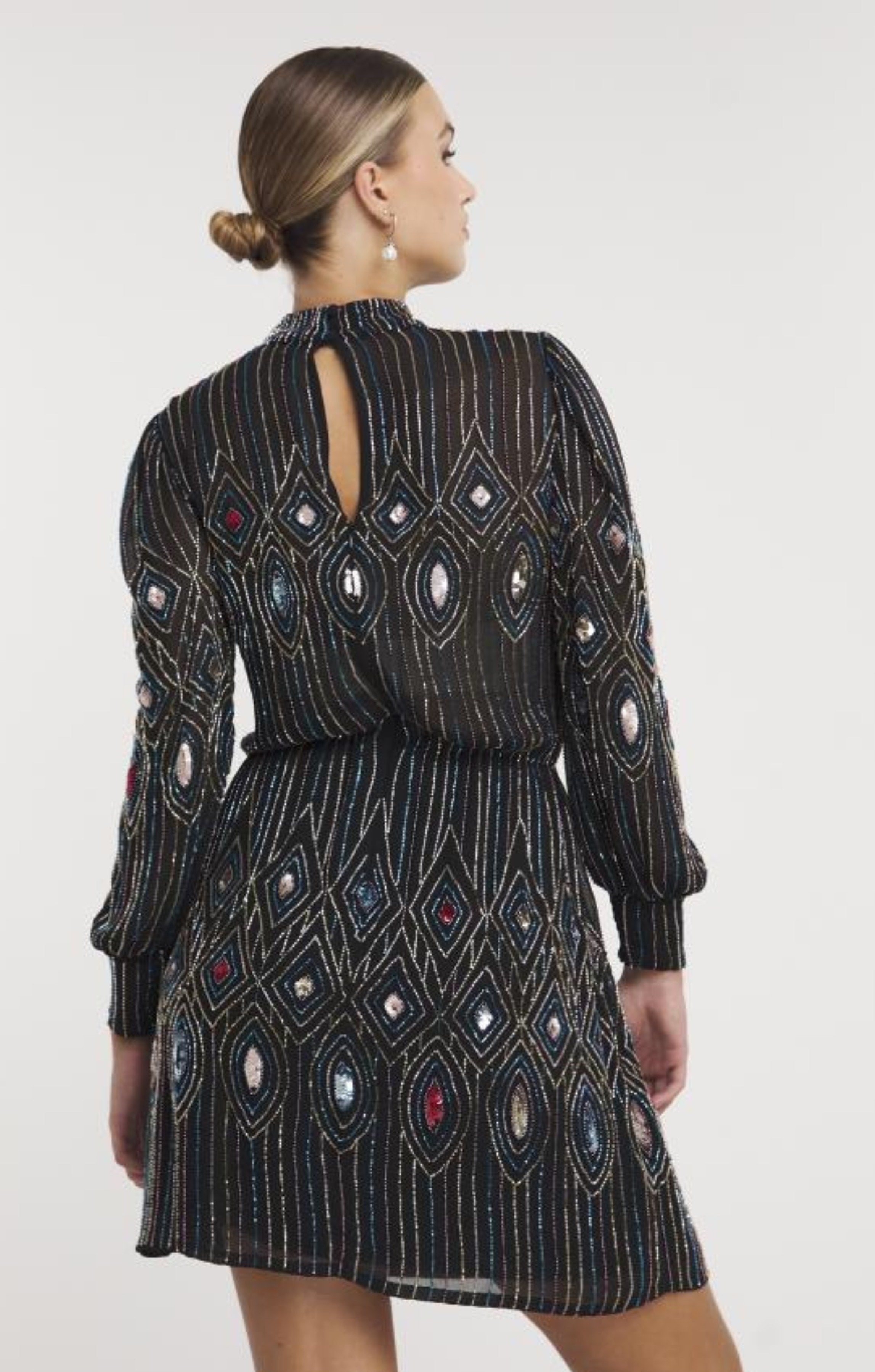 Joanna Hope Multi-coloured Geo Beaded Dress product image