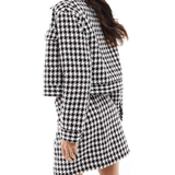 Morgan Boucle Jacket In Dogstooth