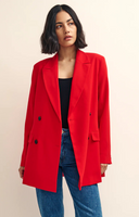Nobody's Child Fearne Cotton Red Double Breasted Blazer