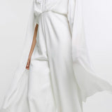 River Island White Cape Jumpsuit