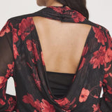 Joanna Hope Printed Mesh Midi Dress