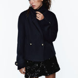 Zara Short Double Breasted Coat