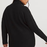Simply Be Black Roll Neck Longline Jumper