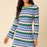 Nobody's Child Fg Chevron Stripe Mini Dress