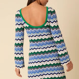 Nobody's Child Fg Chevron Stripe Mini Dress