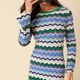 Nobody's Child Fg Chevron Stripe Mini Dress