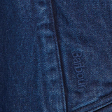 Barbour Denim Somerland Trench Jacket In Dark Wash