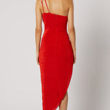 Winona Red Xenia Midi Dress
