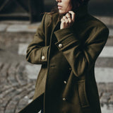 Zara Wool Blend Double-Breasted Coat