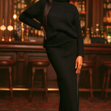 Something New X Aisha Potter Maxi Skirt With Contrast Tipping In Black