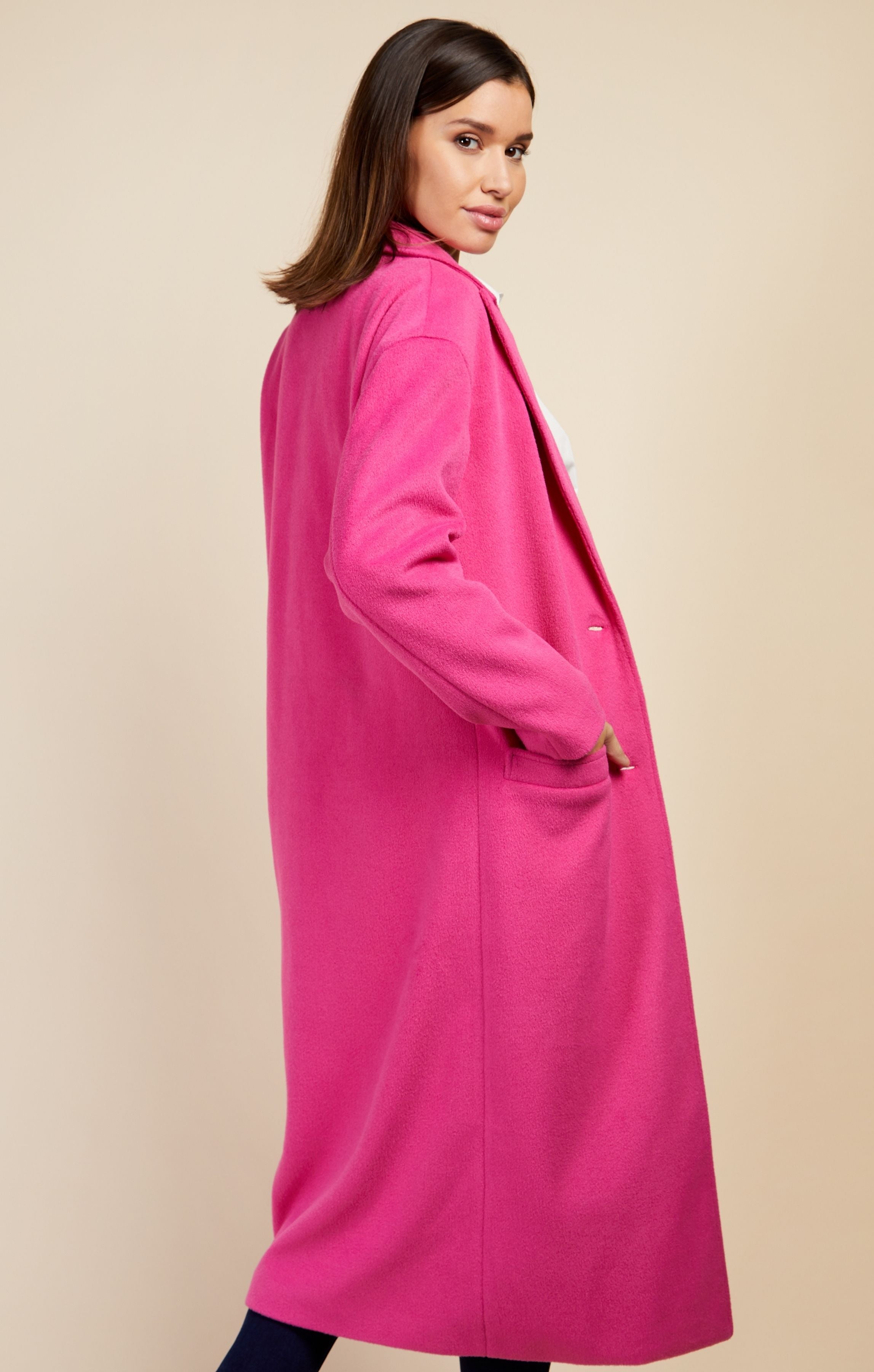 Little Mistress Pink Oversized Coat product image