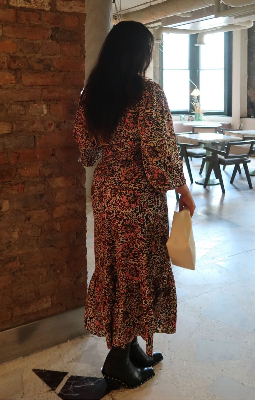 Glamorous Curve Retro Floral Animal Midaxi Wrap Dress