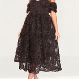 True Decadence Amelia Chocolate Bustier Midi Dress