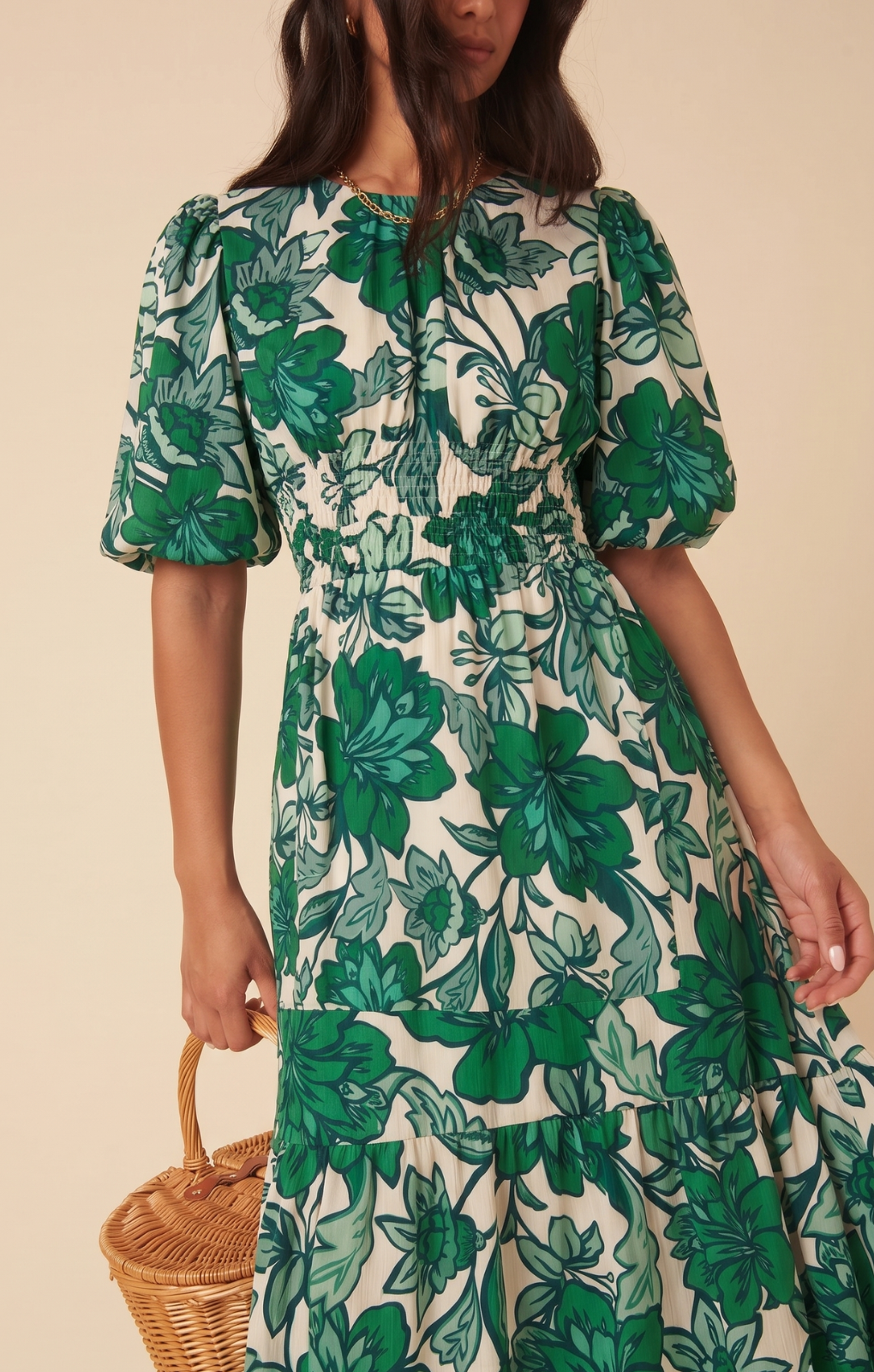 Nobody's Child Zelda Midi Dress Green Nobody's Child Zelda Midi Dress Green