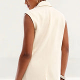 4Th & Reckless Tailored Sleeveless Longline Waistcoat