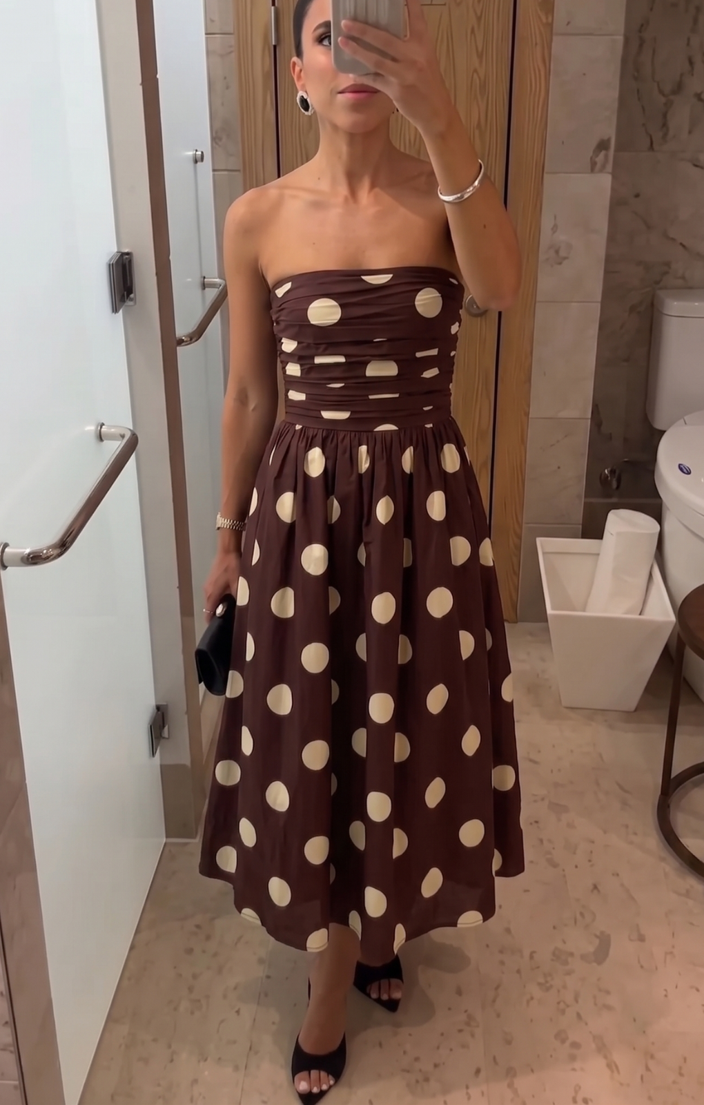 Rent Nobody's Child Felicity Midi Dress Brown | Hirestreet Rent Nobody's Child Felicity Midi Dress Brown | Hirestreet