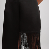 NA-KD x Josefine Hj Fringe Mini Skirt In Black