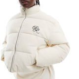 4th & Reckless Corduroy Padded Jacket in Cream
