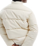 4th & Reckless Corduroy Padded Jacket in Cream