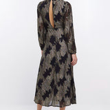 River Island Black Jaquard Long Sleeved Dress product image